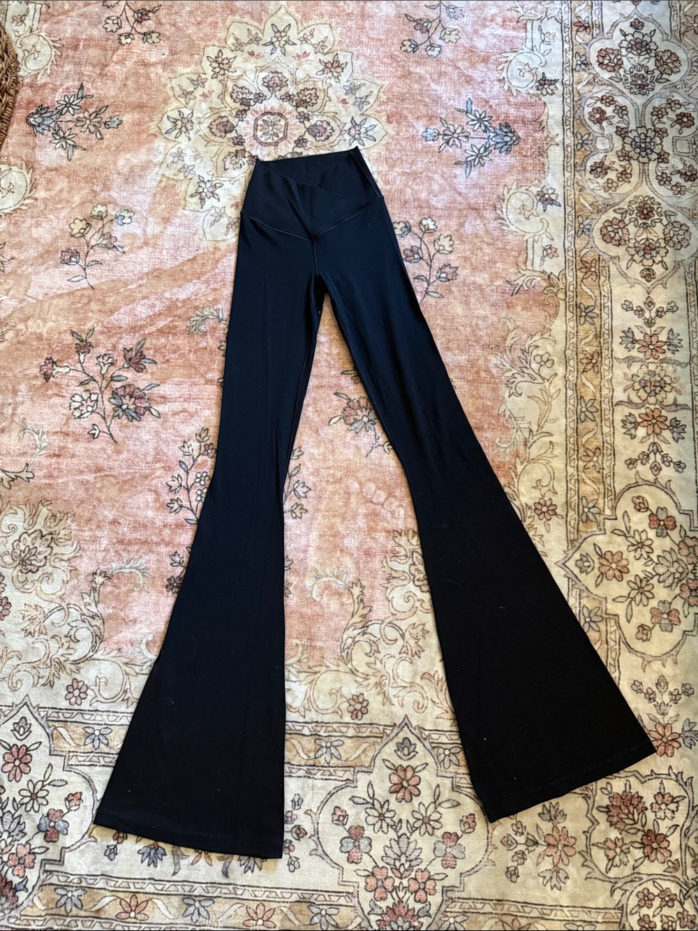 aerie Black High-Rise Flare Yoga Pants